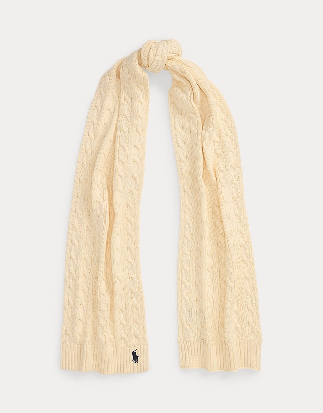 Polo Ralph Lauren - Cable-Knit Cotton Scarf