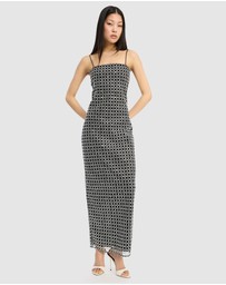 ROTATE - Beaded Maxi Slip Dress