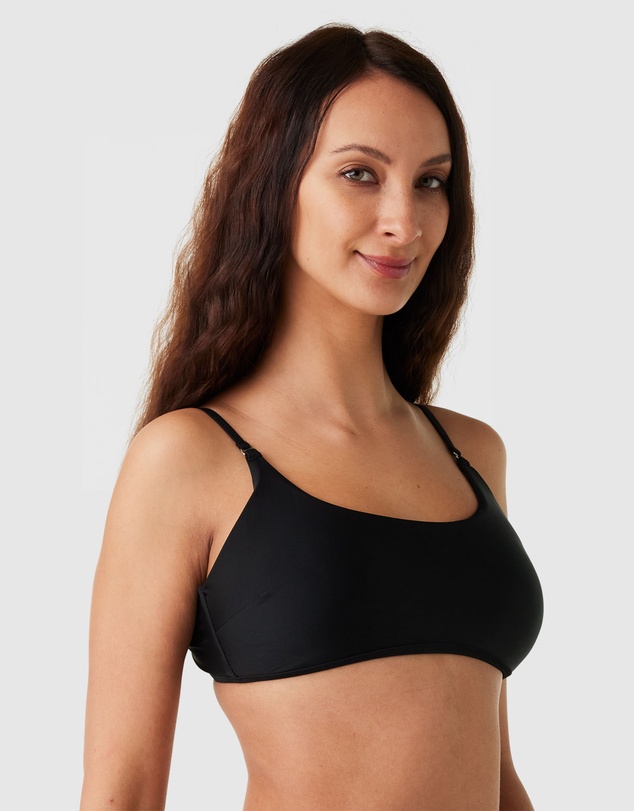 Modest Mermaid - Thin Strap Swimming Crop Top SPF50+