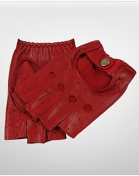 DENTS - Snetterton Fingerless Leather Driving Gloves