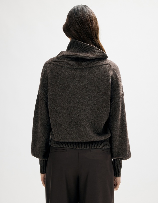 Minima Esenciales - Rian Wool Cashmere Funnel Neck Jumper