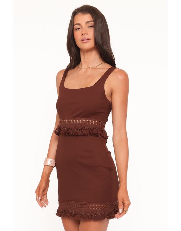 Petal & Pup - Tula Mini Dress - Dark Brown