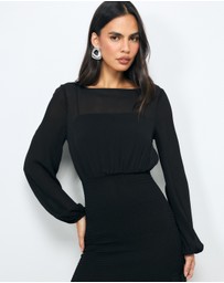 AERE - Tide Shirred Waist Maxi Dress