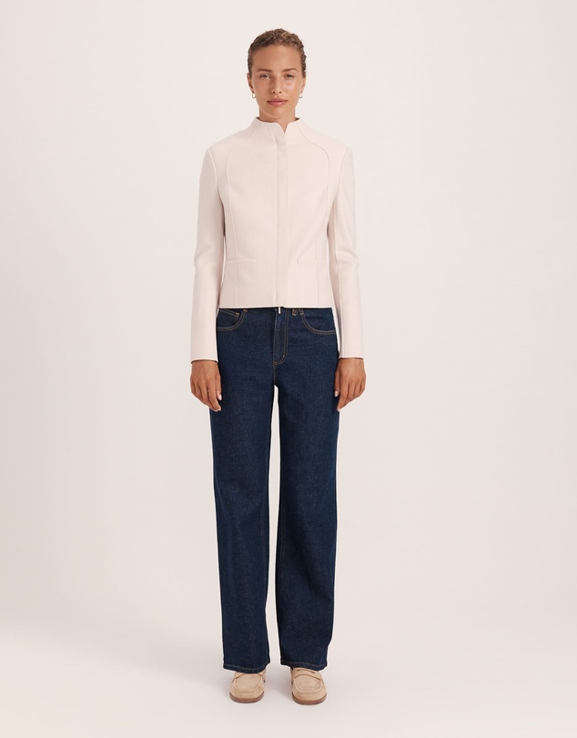 SABA - Karla Wool Fitted Biker Jacket