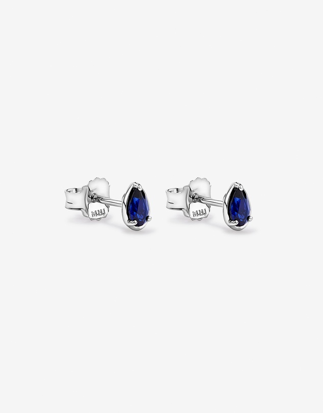 Michael Hill - Pear-Cut Created Sapphire Stud Earrings in Sterling Silver