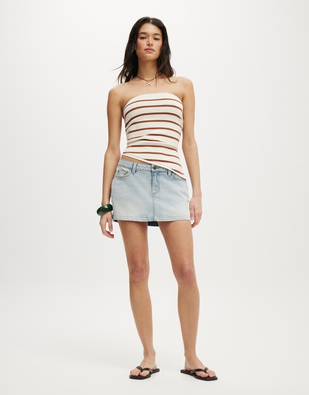 Cotton On - Micro Low Denim Skirt