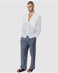 Justin Cassin - Isaiah Collared Sheer Shirt