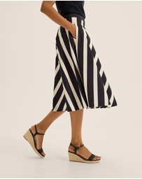 Review - Umbrella Chevron Midi Skirt