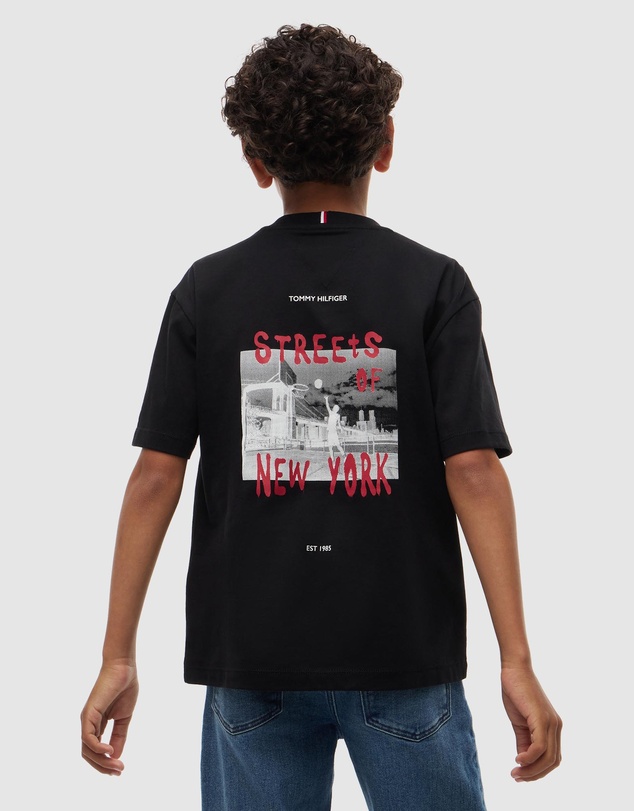 Tommy Hilfiger - Graffiti Logo Jersey T-Shirt - Kids