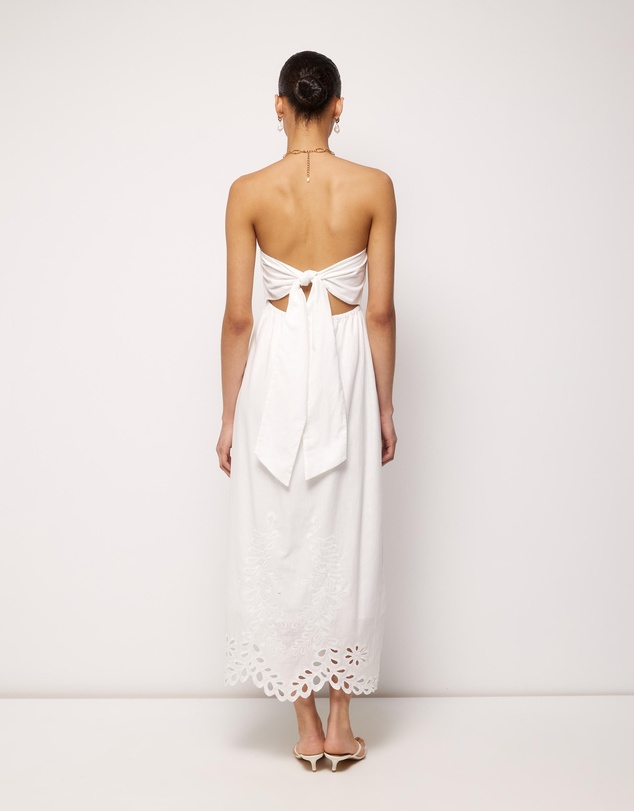 AERE - Adria Broderie Midi Dress