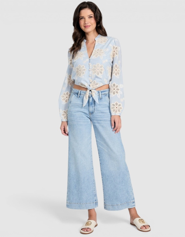 GUESS - Hazel Tie Front Top