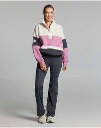 Rockwear - Cosy Fleece Blocked Snap Crew