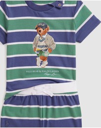 Polo Ralph Lauren - Polo Bear Cotton Jersey Tee & Shorts Set - ICONIC EXCLUSIVE - Babies