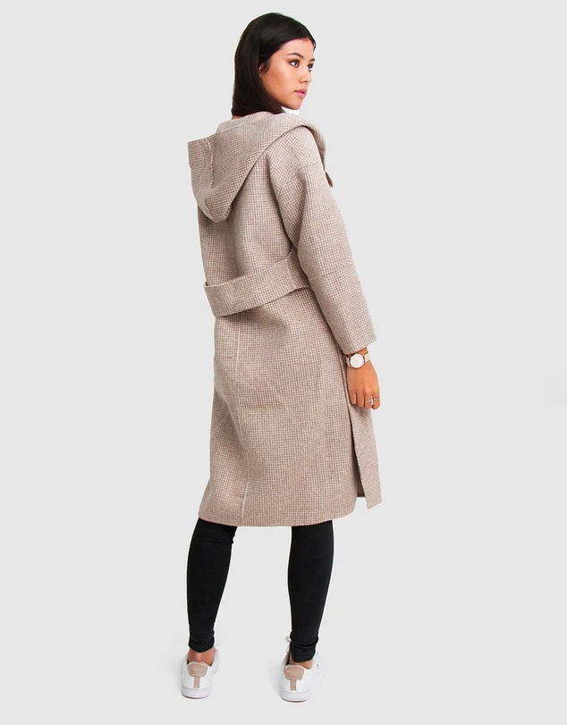 Belle & Bloom - Walk This Way Wool Blend Hooded Coat