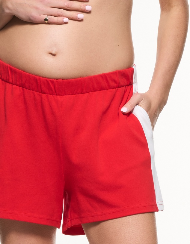 Soon Maternity - Side Stripe Cotton Shorts