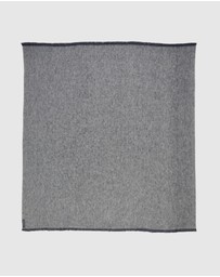 St Albans - Alpaca Throw Blanket Granite