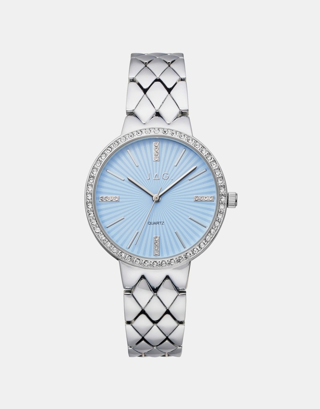 Jag - Balmoral Womens Blue Dial 36mm Silver Watch