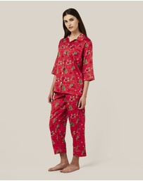 Papinelle - Christmas Surprise Crop PJ Set