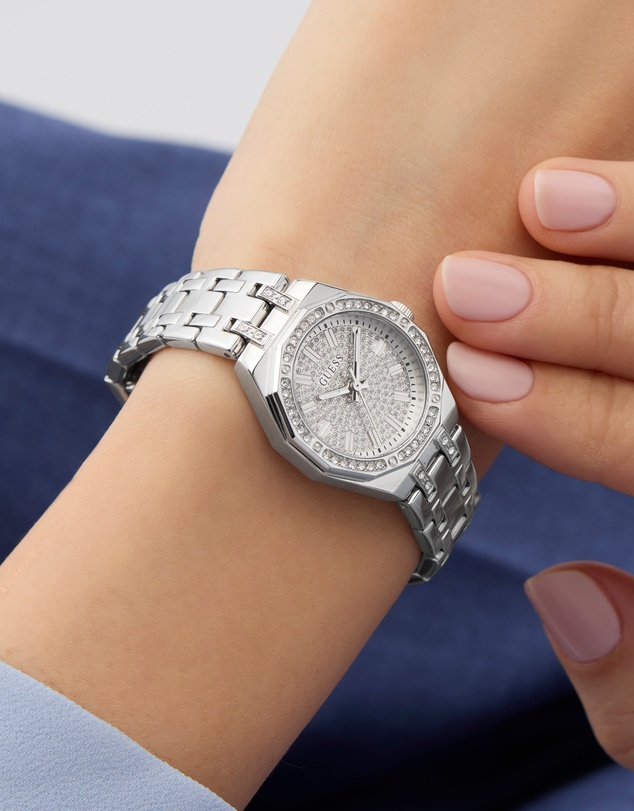GUESS - Guess Pixie Ladies Silver Tone Analogue Watch