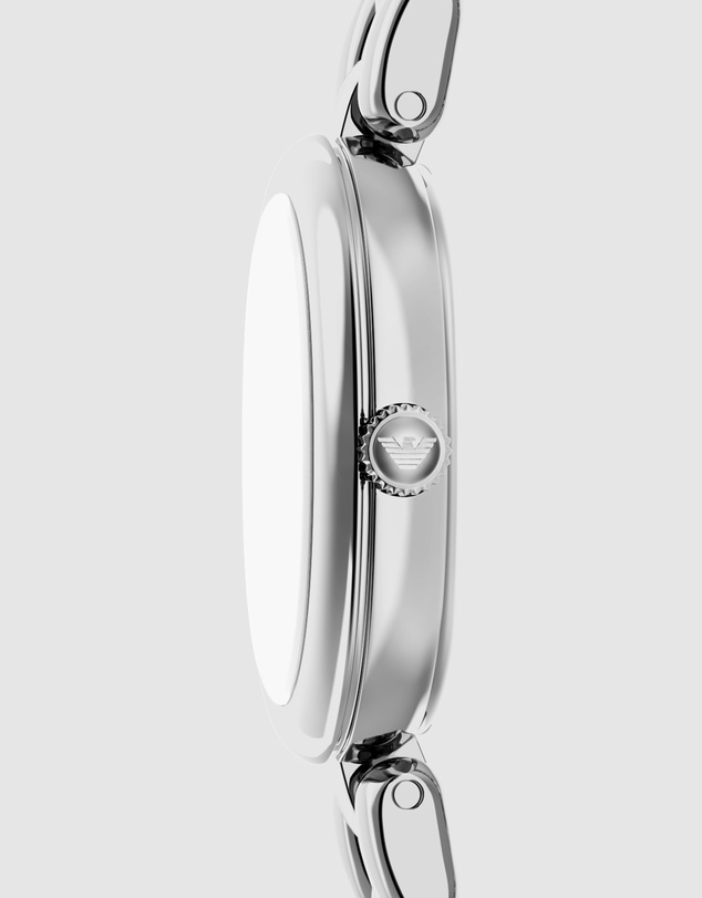 Emporio Armani - Silver Tone Analogue Watch