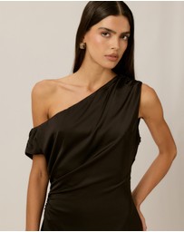 Tussah - Samara Asym Satin Midi Dress