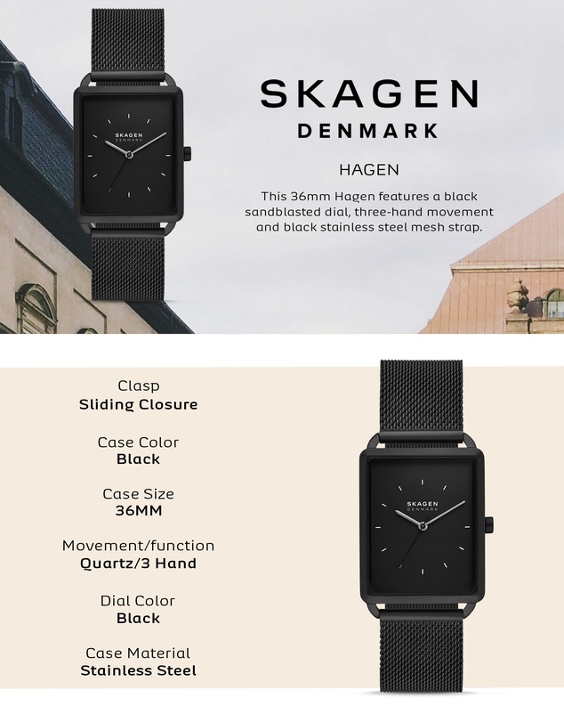 Skagen - Hagen Black Analogue Watch