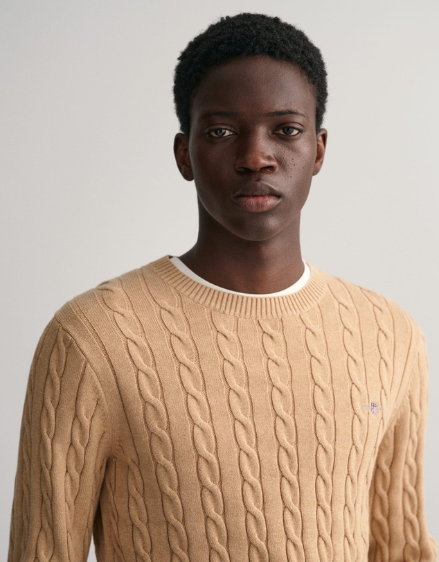 Gant - Cotton Cable Crew Neck Knit