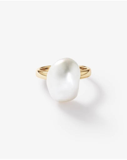 Michael Hill - Baroque Cultured Freshwater Pearl Ring in 10kt Yellow Gold