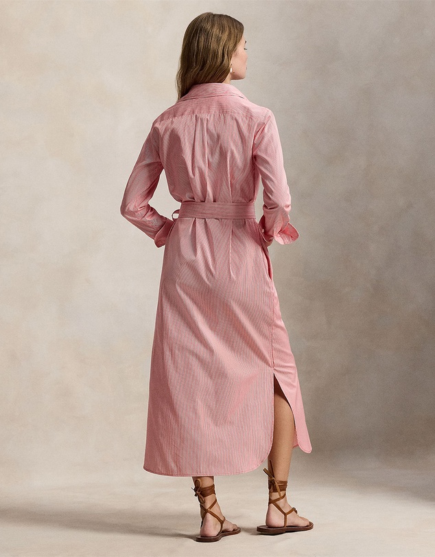 Polo Ralph Lauren - Belted Striped Cotton Shirtdress - The ICONIC Exclusive