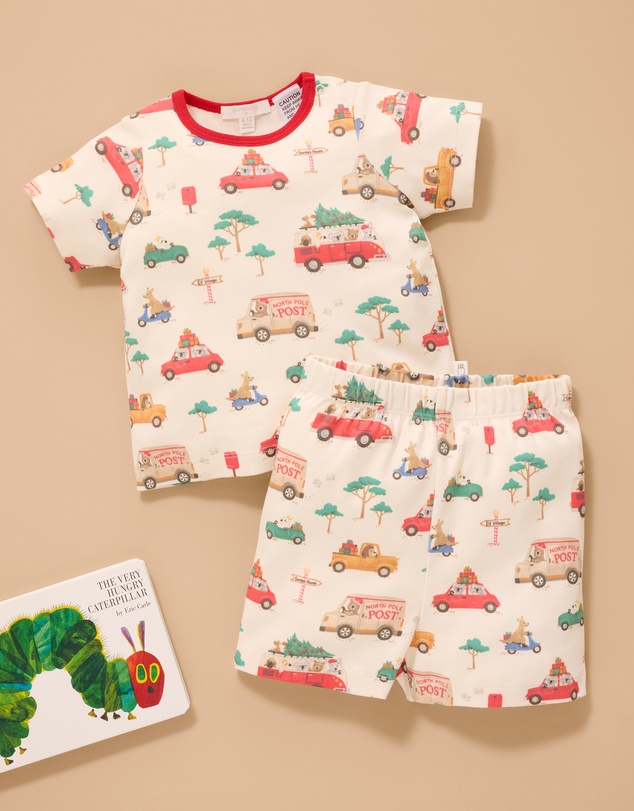 Purebaby - Short PJ Set-Kids-Babies