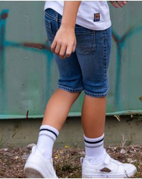 TYGO&vito - Quinn Slim Denim Shorts - Kids-Teens