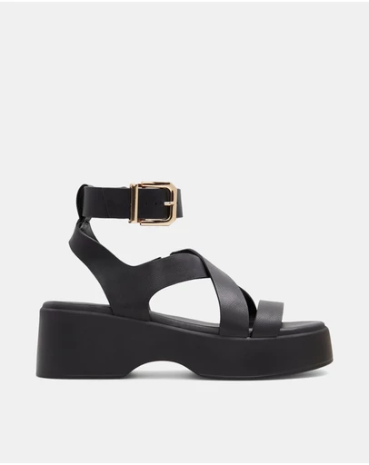 Call It Spring - Raia Ankle Strap Wedge Sandals
