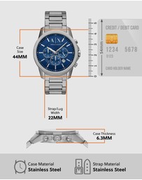 Armani Exchange - Silver Chronograph Watch