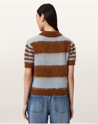 AllSaints - Clem Mohair-Merino Blend Polo Tee