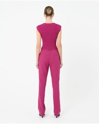 Forcast - Mara Heart Neck Knit Top