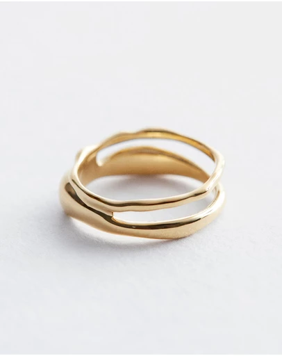 & Other Stories - Sculpted Double-Wrap Ring