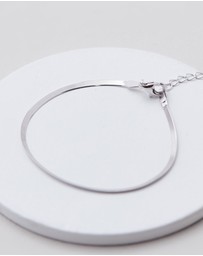 SAINT VALENTINE - Sphinx 2mm Snake Chain Bracelet - Silver