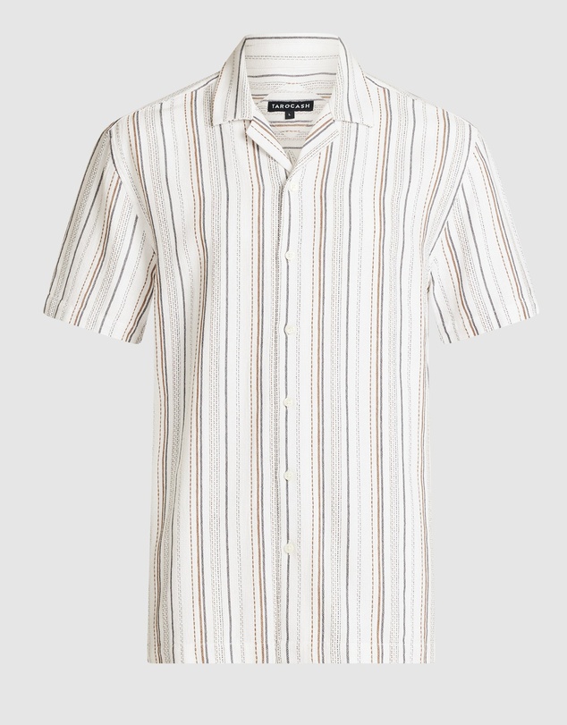 Tarocash - Crete Stripe Texture Shirt