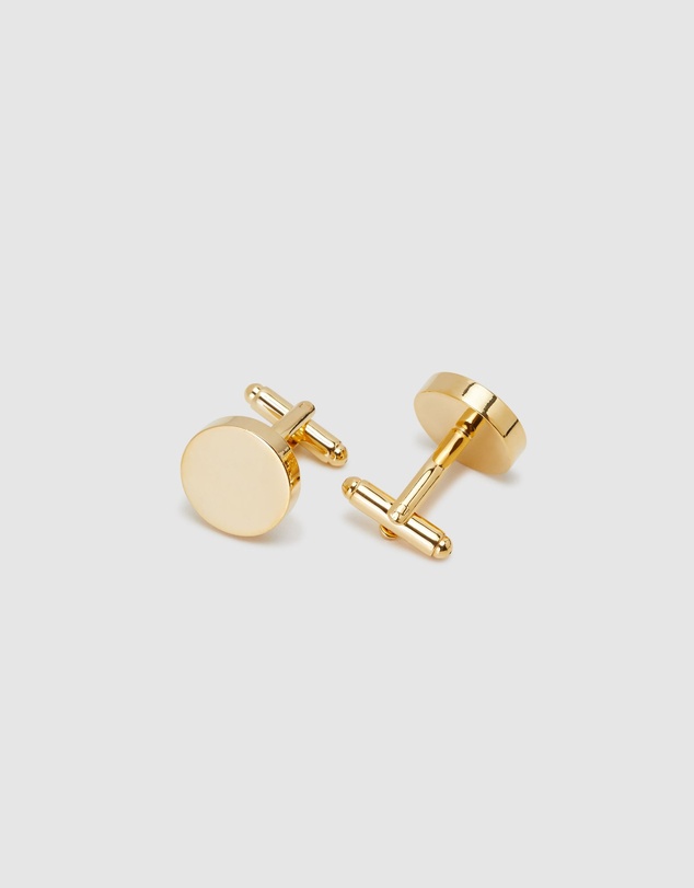 Oxford - Mens Round Disc Cuff Link