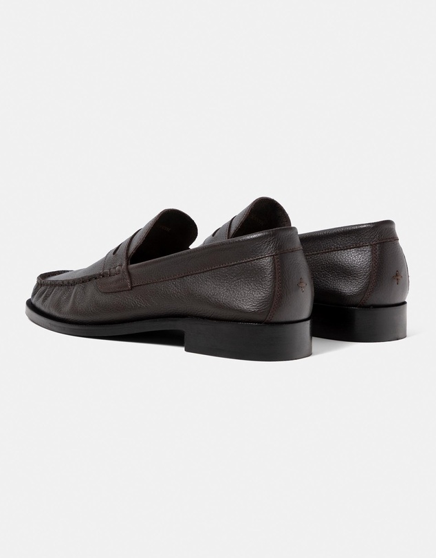 Duke + Dexter - Ezra Pebble Ruched Loafers
