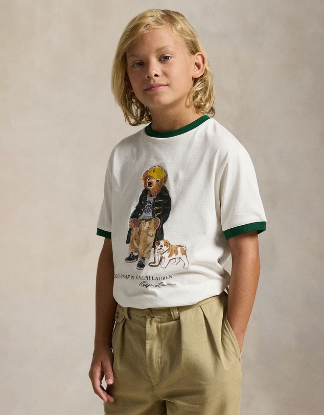 Polo Ralph Lauren - Polo Bear Cotton Ringer Tee - Teens