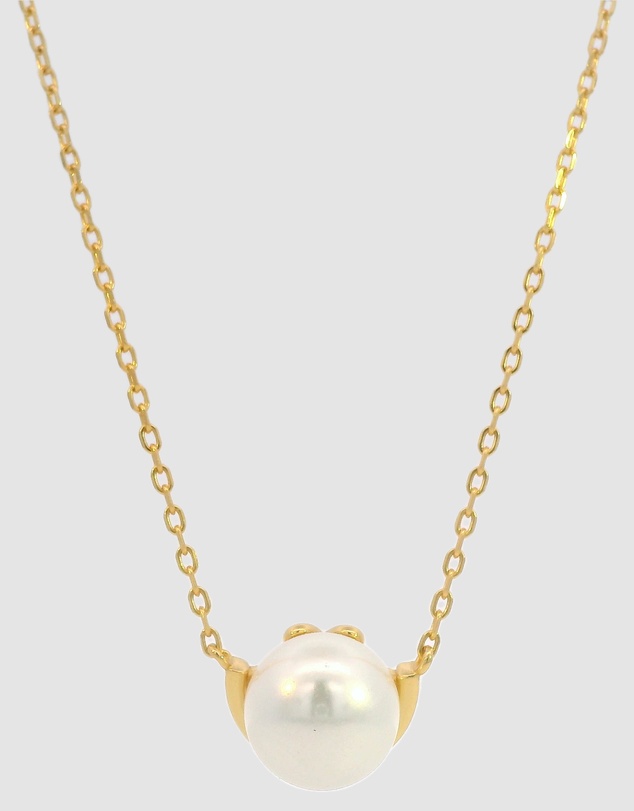 Georgini - Georgini Adagio Crescent Nine-2-Five Pearl Necklace Gold