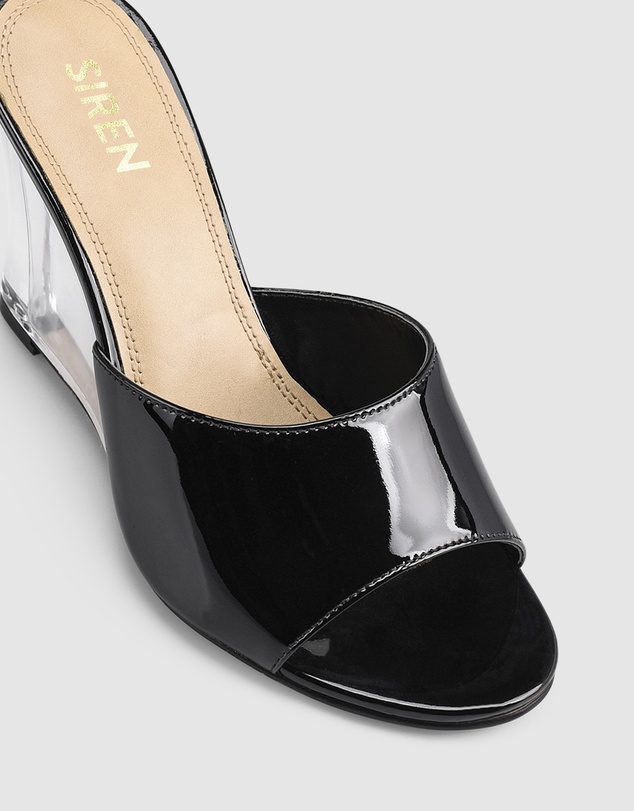 Siren - Bear Clear Wedge Heels