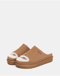 EVERAU - Australian Shepherd Ugg Colven Cow Suede Upper Loafer Oxfords Flats