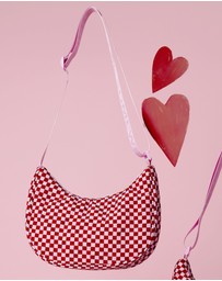 The Somewhere Co - Crimson Haze Small Crescent Bag