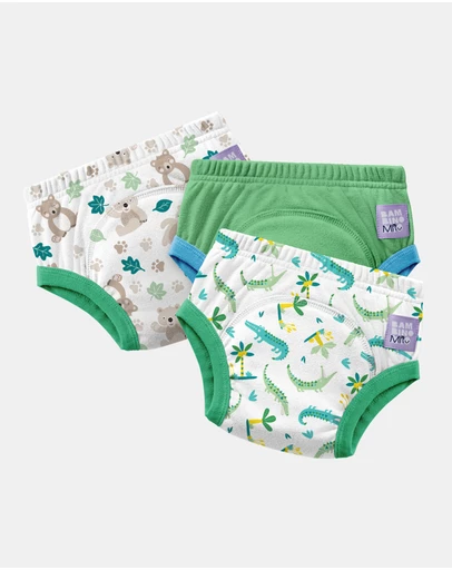 Splash About - 3 Pack Reusable Potty Training Pants Elite - Green Jungle