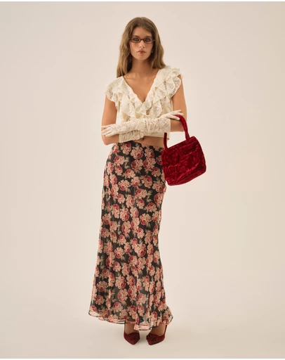 For Love & Lemons - Belmond Floral Maxi Skirt