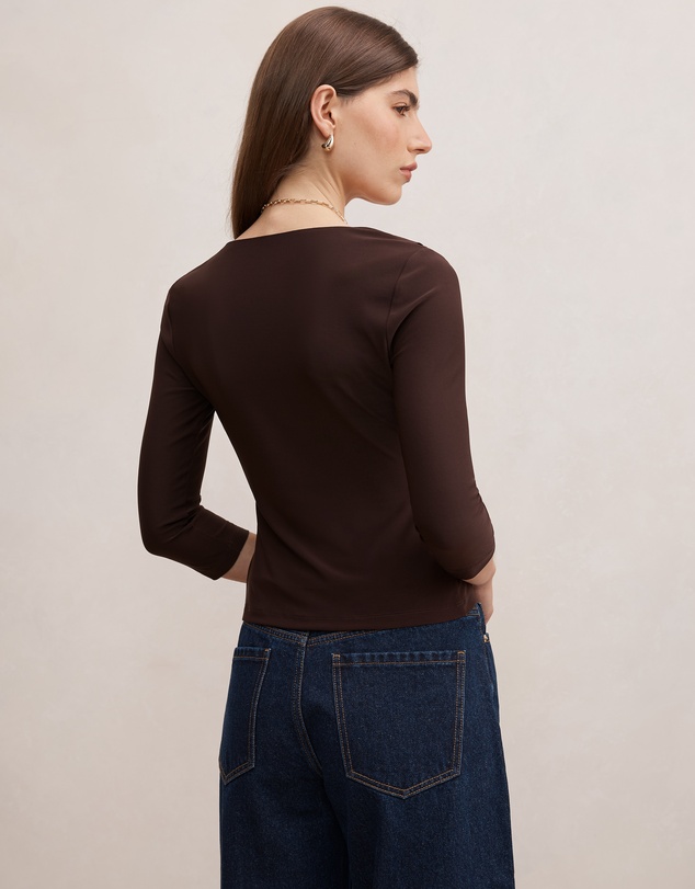 Forever New - Orla Ruffle 3 & 4 Sleeves Top