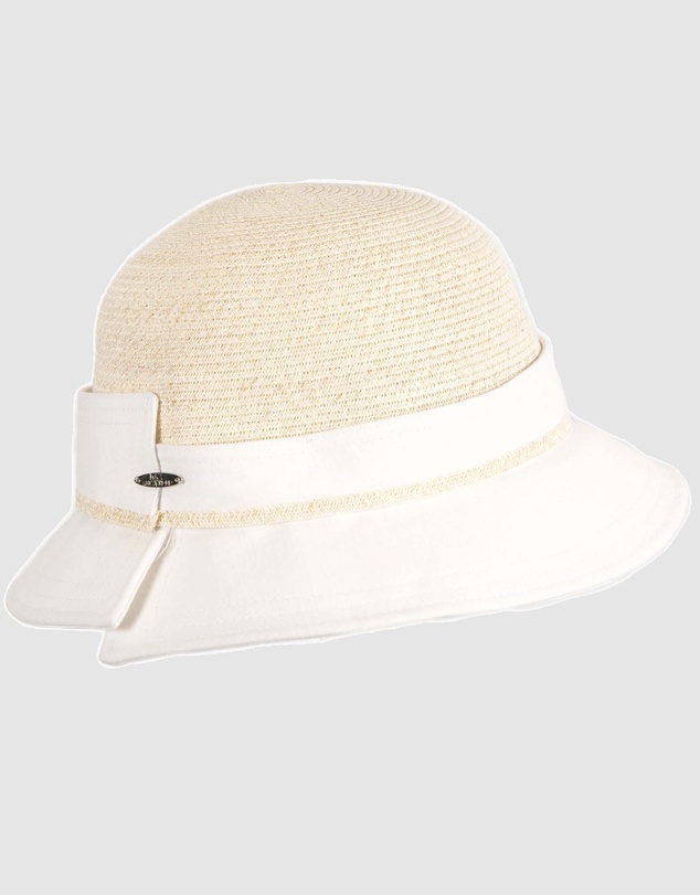 Max Alexander - Straw White Summer Beach Sun Hat