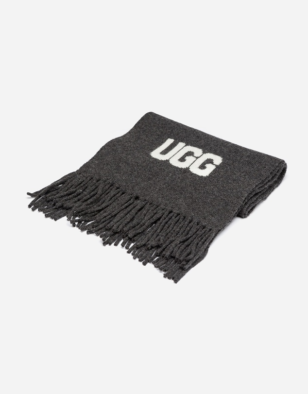 Ozwear Connection Uggs - Ugg Logo Cashmere Aus Wool Woven Scarf